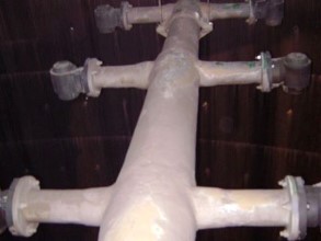 使用十七个月后,用贝尔佐纳 (Belzona) 修复 使用十七个月后,用贝尔佐纳 (Belzona) 修复