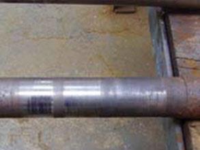 轴上受损区清晰可见 轴上受损区清晰可见